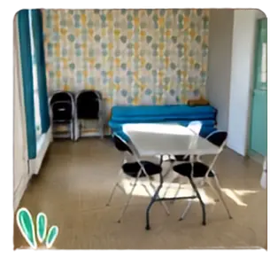 Petit espace de réunion du Centre Social